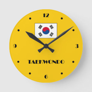 Taekwondo-Wanduhr Runde Wanduhr
