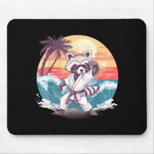 Taekwondo Waschbär Kickboxen Animall Jiu-Jitsu Mousepad