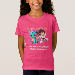 Taekwondo White bis Schwarzer Gürtel T-Shirt
