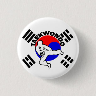 Taekwondo wickelte Knopf ein Button
