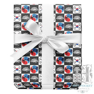 Taekwondo Wrapping Paper Geschenkpapier