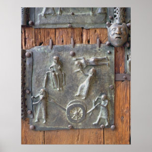 Tafel aus der links Handtür, 12. Jahrhundert (Bron Poster