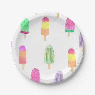 Tafel aus Eiscreme Pappteller