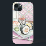 Tafel aus Sushi mit Chopsticks iPhone 13 Hülle<br><div class="desc">Megan Meagher malte diesen leckeren Teller aus Sushi,  komplett mit einem Paar Stäbchen,  um das Essen zu genießen. Sie können fast diesen wunderschönen Imbiss probieren! Kaufen Sie noch heute Ihren Ausdruck!</div>