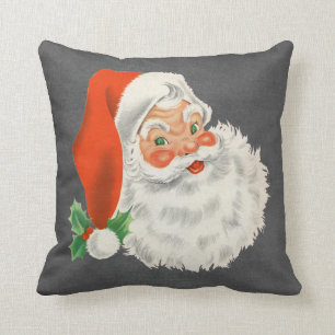 Tafel-Druck-Vintages Weihnachtsmann-Weihnachten Kissen