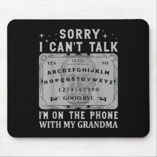 Tafel Entschuldigung, ich kann nicht sprechen, ich Mousepad