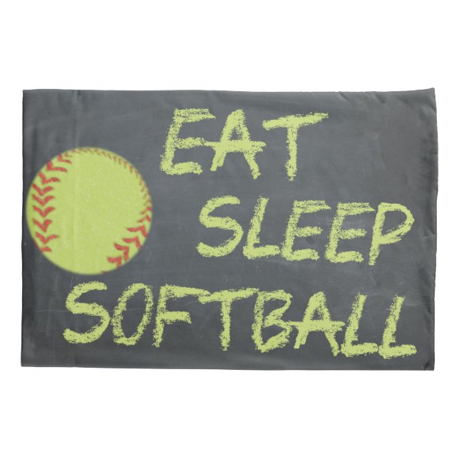 Tafel essen Schlaf-Softball Kissenbezug (Rückseite)