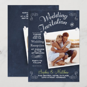 Tafel   Foto   Hochzeitsempfang Einladung