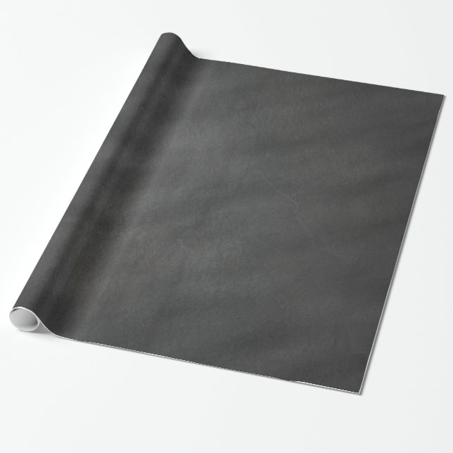 Tafel-Hintergrund-graues schwarzes Kreide-Brett Geschenkpapier (Ungerollt)