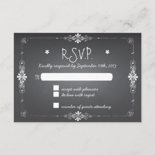 Tafel-Hochzeit UAWG Wartekarte RSVP Karte