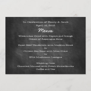 Tafel-Hochzeits-Menü-Karten Menükarte