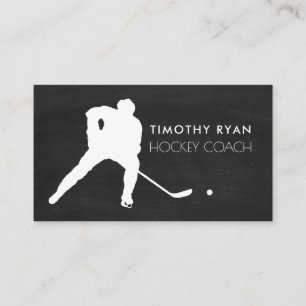Tafel, Hockeyspieler, Hockeytrainer Visitenkarte