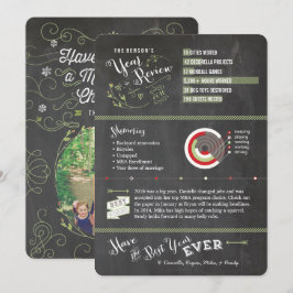 Tafel-Jahr in den Bericht-Foto-Karten - Einladung