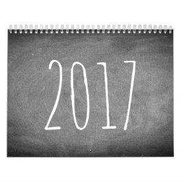 Tafel-Kalender-Schwarzweiss-Text 2017 Kalender