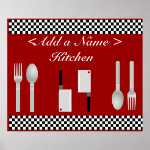 Tafel Küchenplakat drucken Poster