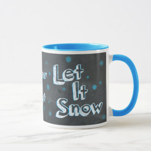 Tafel Lass es schneien, Lass es schneien, Lass es  Tasse