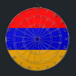 Tafel mit der Flagge Armeniens Dartscheibe<br><div class="desc">Fügen Sie Ihrem Spielzimmer eine Touch armenischen Stolzes mit unserem exklusiven Dartboard mit armenischer Flagge hinzu! Dieses mit viel Liebe zum Detail gestaltete Dartboard ist mehr als nur eine lustige Aktivität; es ist eine Feier des reichen armenischen Erbes und kulturellen Stolzes. Das kühne Design zeigt die armenische Fahne und macht...</div>