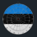 Tafel mit der Flagge Estlands Dartscheibe<br><div class="desc">Fügen Sie Ihrem Spielzimmer eine lustige und patriotische Drehung mit diesem pulsierenden Dartboard mit der Flagge Estlands hinzu! Dieses einzigartig gestaltete Dartboard verbindet Erholung mit Nationalstolz und zeigt das kühne Blau, Schwarz und Weiß der estnischen Fahne auf eine Weise, die jedes Spiel zu einer Feier des Erbes macht. Egal, ob...</div>