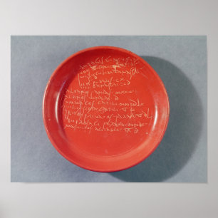 Tafel mit keltischem Text, 1. bis 2. Jahrhundert Poster