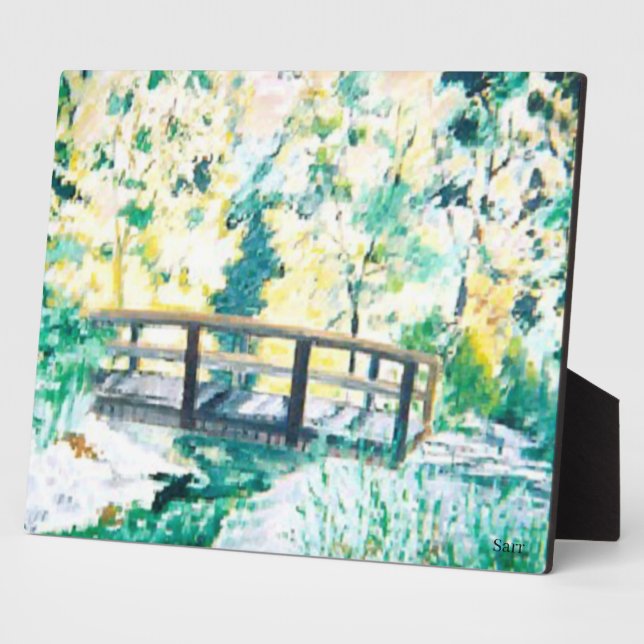 Tafel mit Leinwand : Morgendämmerung Fotoplatte (Seite)