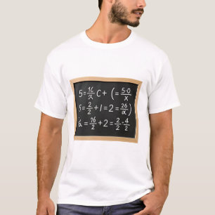 Tafel mit Math-Gleichungen T-Shirt