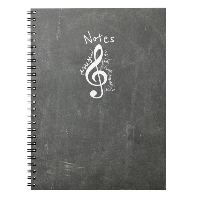 Tafel-Musik ist, was Gefühle wie Zitat klingen Notizblock (Vorderseite)