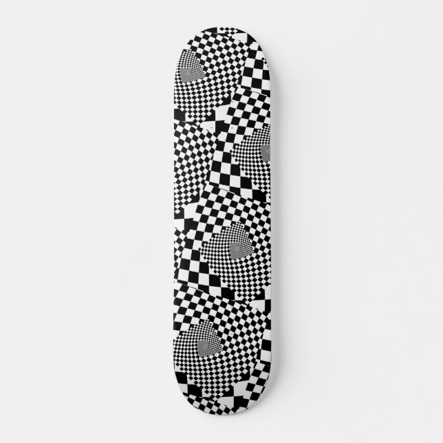 Tafel Swirl B&W Skateboard (Vorne)