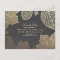 Tafel und Goldplatten fallen Save the Date