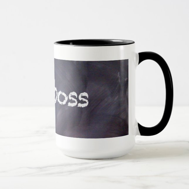 Tafel-und Kreide-Chef-Kaffee-Tasse Tasse (Rechts)