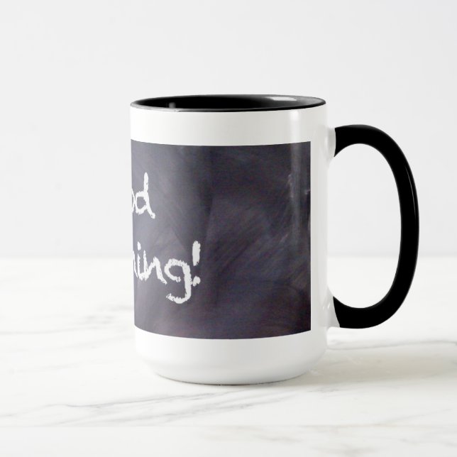 Tafel und Kreide: Gutenmorgen-Tasse Tasse (Rechts)