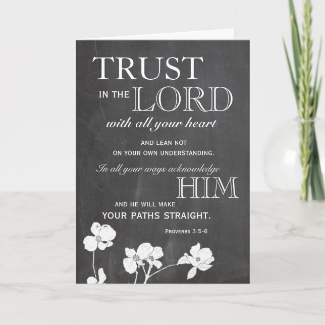 Tafel-Vertrauen im Lord Encouragement Card Karte (Vorderseite)