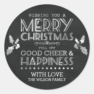 Tafel-Weihnachtsgeschenk-Aufkleber/Aufkleber Runder Aufkleber