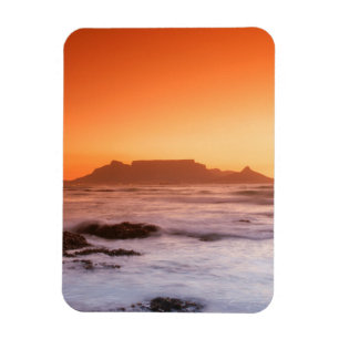 Tafelberg bei Sonnenuntergang, Bloubergstrand Magnet