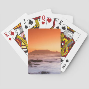 Tafelberg bei Sonnenuntergang, Bloubergstrand Spielkarten
