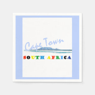 Tafelberg Kapstadt Papier Napkin Serviette