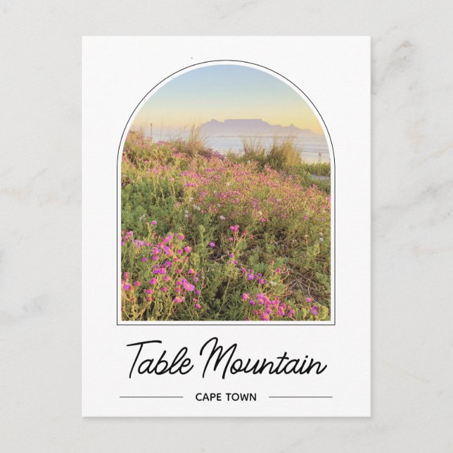 Tafelberg Kapstadt Südafrika Postkarte (Vorderseite)