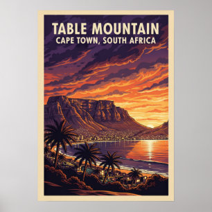 Tafelberg Kapstadt - Südafrika V04 Poster