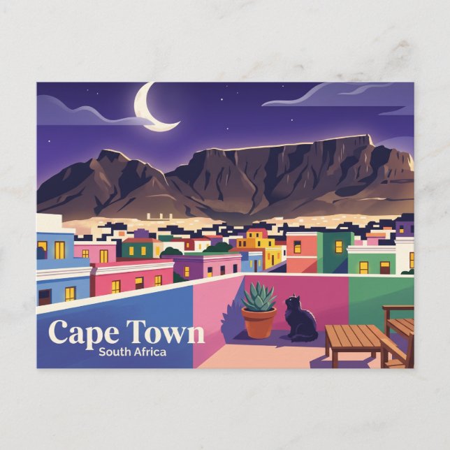 Tafelberg Südafrika Postkarte (Vorderseite)