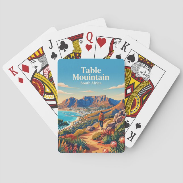 Tafelberg Südafrika Spielkarten (Rückseite)