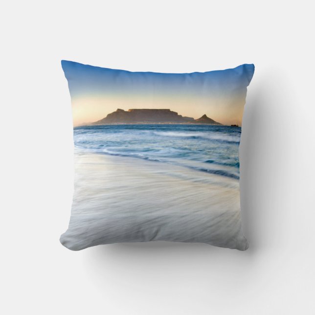 Tafelberg über die Tischbucht Kissen (Vorderseite)