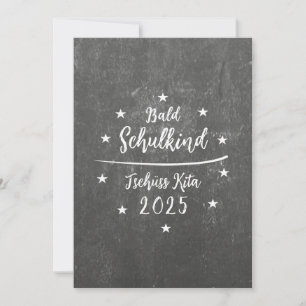 Tafeldesign Bald Schulkind Tschüss Kindergarten Einladung