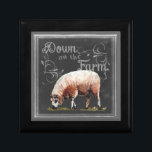 Tafelfarm | Bis zur Farm Schafe Erinnerungskiste<br><div class="desc">Chalkboard Farm Animals Artist: Redstreake</div>