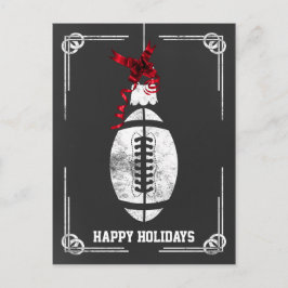 Tafelfußballspieler Weihnachtskarten Feiertagspostkarte