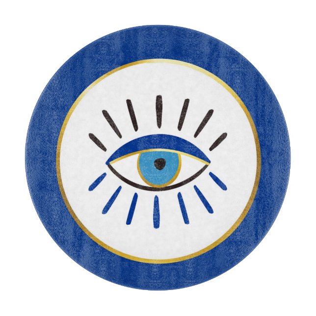 Tafelglasplatte Schneidebrett (Vorderseite)