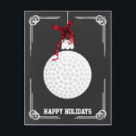 Tafelgolder Weihnachtskarten Feiertagspostkarte<br><div class="desc">Golfturnier-Verzierung Holiday Grußkarten von Interesse. Berufliche Urlaubskarten sind branchenspezifische Urlaubskarten. Diese Beruf-spezifischen Urlaubskarten werden Ihren Urlaubsszenarien eine Touch Einzigartigkeit verleihen</div>