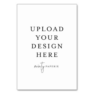 Tafelkarte - 3,5" x 5"-Portrait Tischnummer