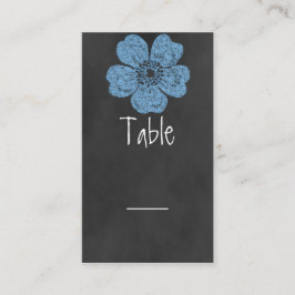 Tafelkarte "Wild Blue Rose" Platzkarte