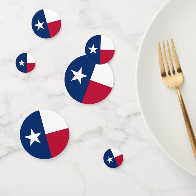 Tafelkonfetti mit der Flagge von Texas Konfetti (Gruppe)