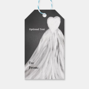 Tafelkreide-Hochzeitskleid-Brautparty-Geschenkanhä Geschenkanhänger