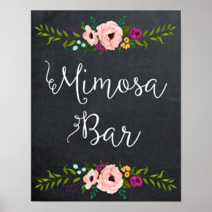Tafelmimosa-Bar Poster
